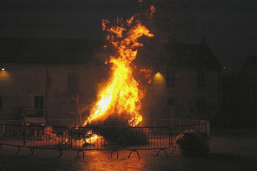 Sapins Galette et cidre: feu de joie sapins 062